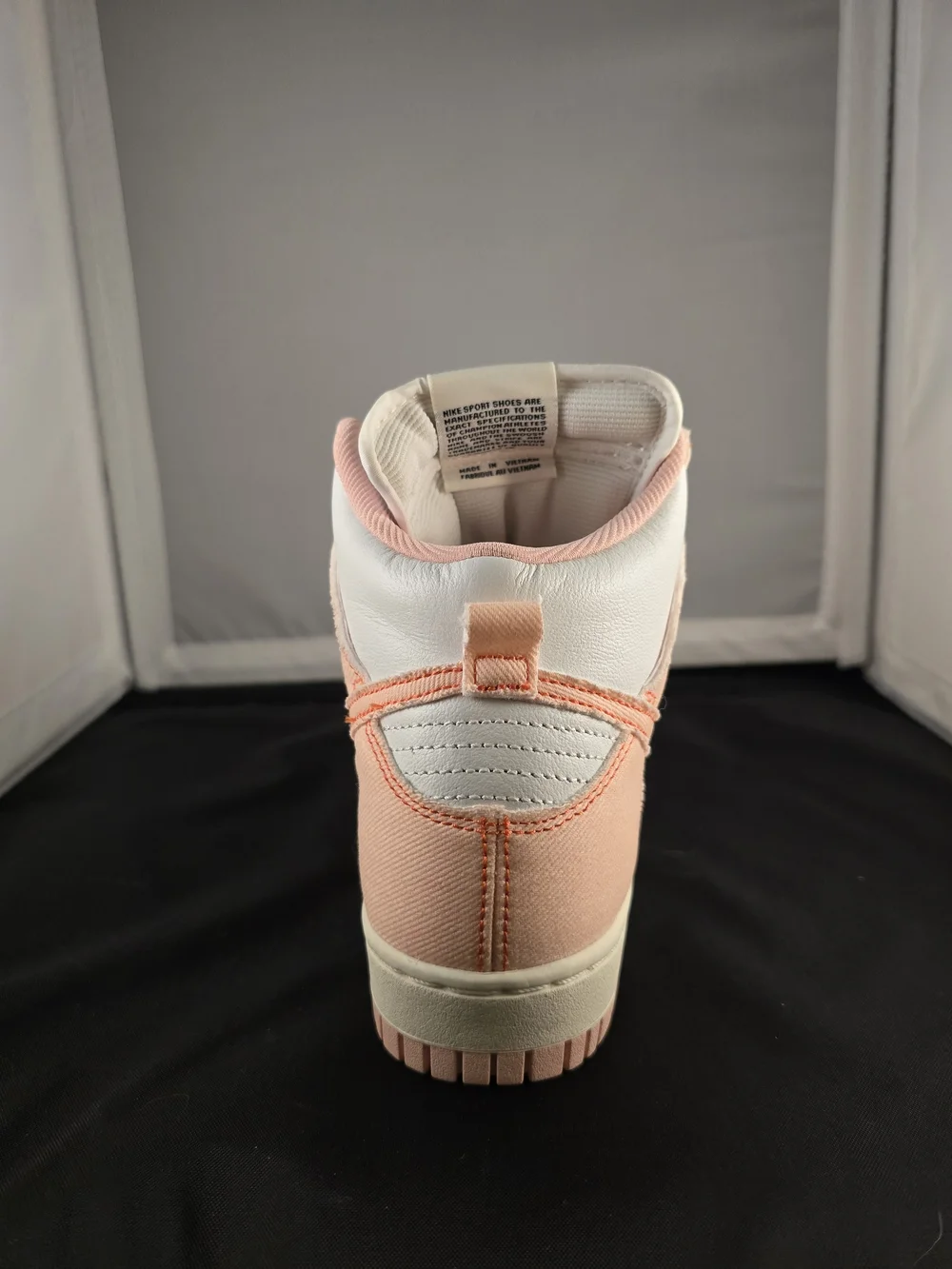 Nike Women’s High-Top Sneakers - White & Peach